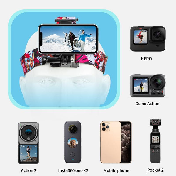 Universal Action Camera Head Strap Mount Red Other Camera & Photo Accs