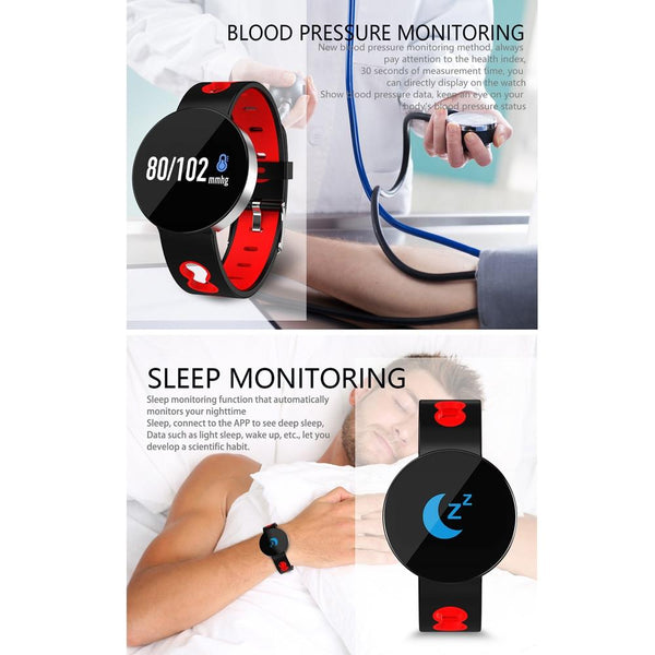 Smart Health Monitoring Bracelet With Waterproof Tft Screen Activity Trackers