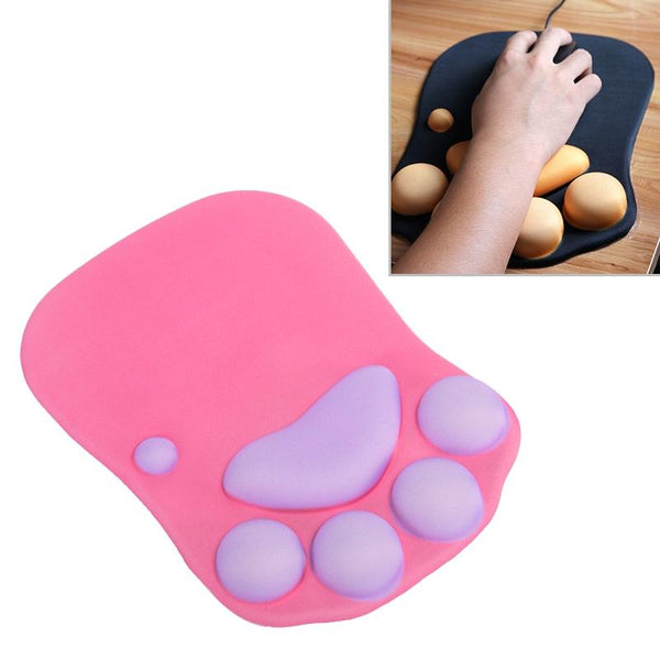 Parallel Soft Non Slip Cat Claw Mouse Pad Rose Red Mouse Pads & Wrist Rests