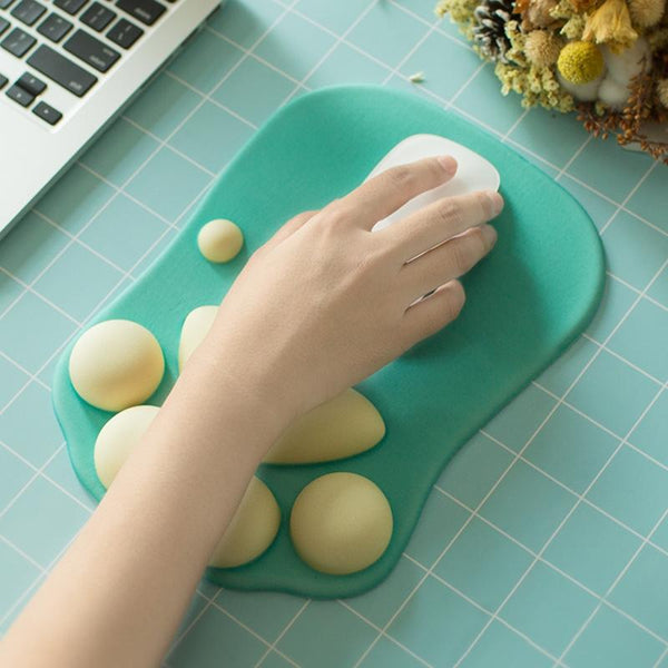Parallel Soft Non Slip Cat Claw Mouse Pad Rose Red Mouse Pads & Wrist Rests