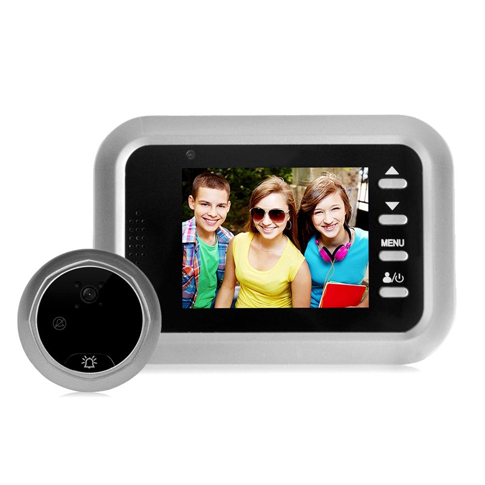 2.4 Screen 2.0Mp Security Camera With Tf Card Slot Silver Security Cameras