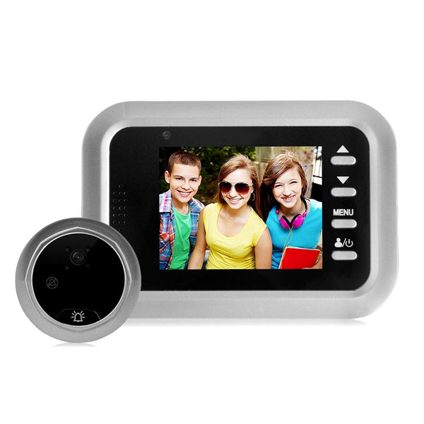 2.4 Screen 2.0Mp Security Camera With Tf Card Slot Silver Security Cameras