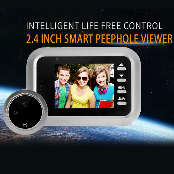 2.4 Screen 2.0Mp Security Camera With Tf Card Slot Silver Security Cameras