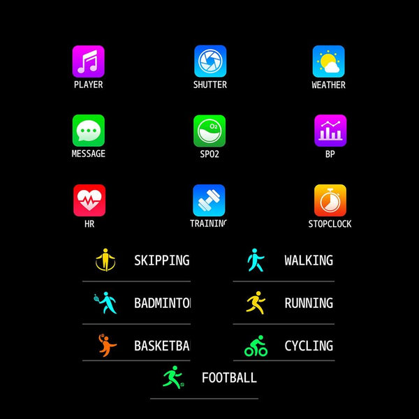 Waterproof Smart Bracelet With Colour Screen Call Heart Bp Sleep Oxygen Monitoring Silver Activity Trackers