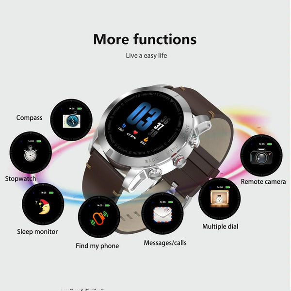 Waterproof Smart Bracelet With Call Reminder And Heart Rate Monitor Ip68 Silver Activity Trackers