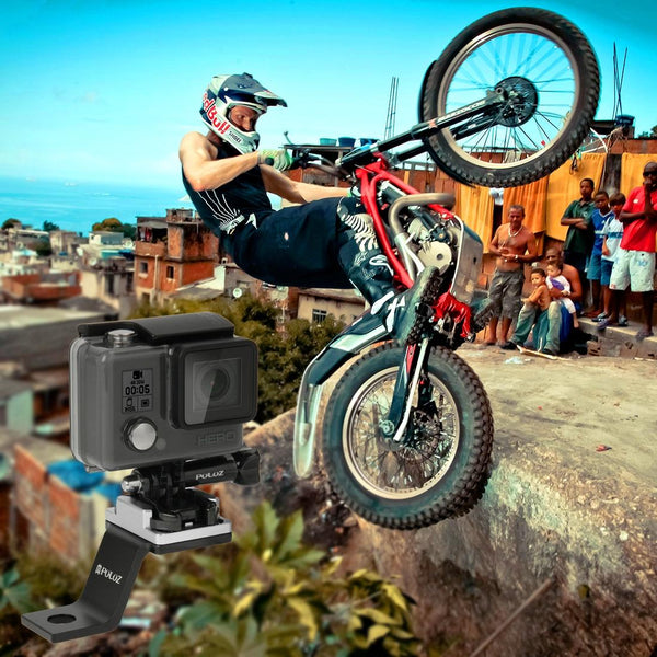 Universal Motorcycle Mount For Action Cameras Silver Bike Camera Holders Mounts