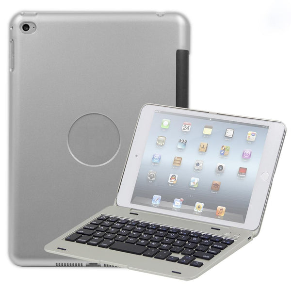 Bluetooth Keyboard Tablet Case For Ipad Mini 5 / 4 Silver Keyboards