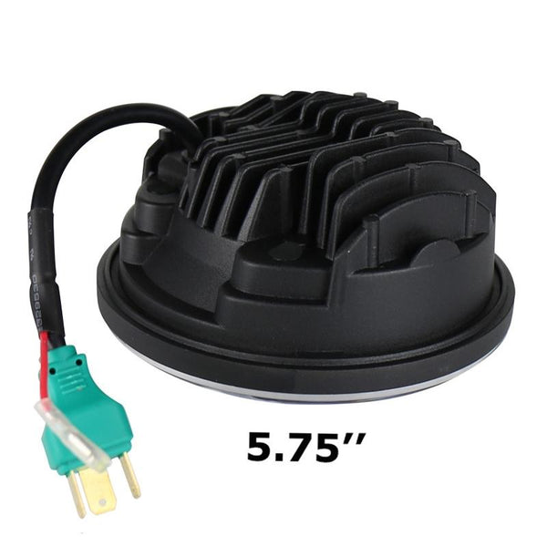 5.75 Inch Dc12v 6000K 6500K 40W Car Led Headlight For Harley Silver Led Car Lights