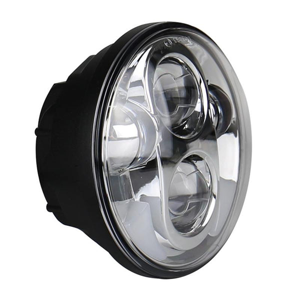 5.75 Inch Dc12v 6000K 6500K 40W Car Led Headlight For Harley Silver Led Car Lights