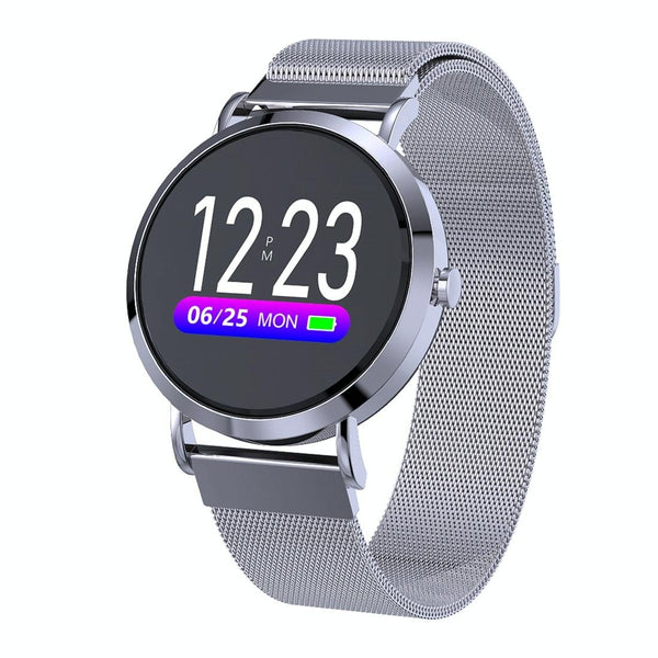 Smart Bracelet With Call Heart Bp Sleep And Oxygen Monitoring Silver Activity Trackers