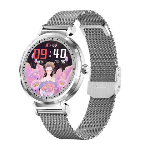 Smart Watch Bracelet With Blood Pressure And Heart Rate Monitoring Silver Smart Watches