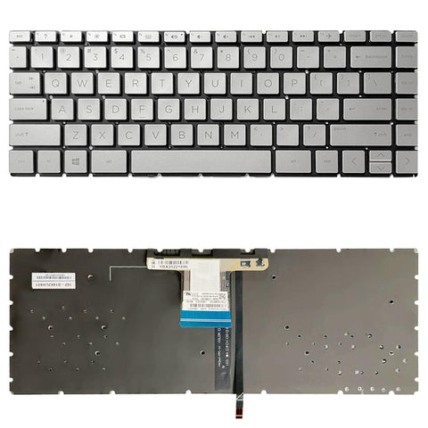 Backlit Us Keyboard For Hp Pavilion X360 14 Laptops Silver Other Components & Parts