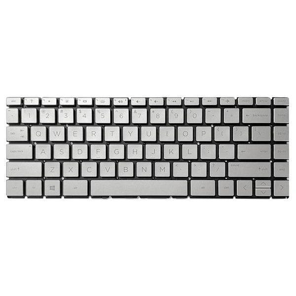 Backlit Us Keyboard For Hp Pavilion X360 14 Laptops Silver Other Components & Parts