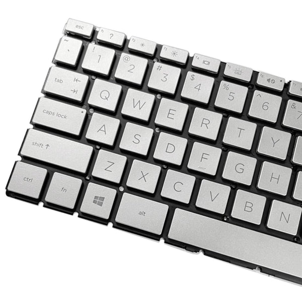 Backlit Us Keyboard For Hp Pavilion X360 14 Laptops Silver Other Components & Parts