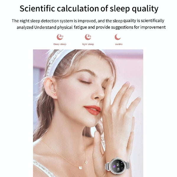 Menstrual Period Smart Bracelet With Blood Pressure And Heart Rate Monitoring Silver Activity Trackers