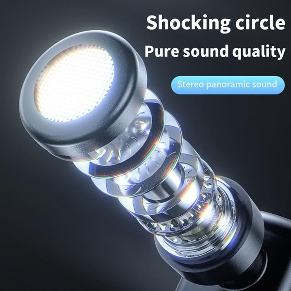 Bluetooth Earphone With Cvc Noise Reduction Unilateral Design Silver Earbuds