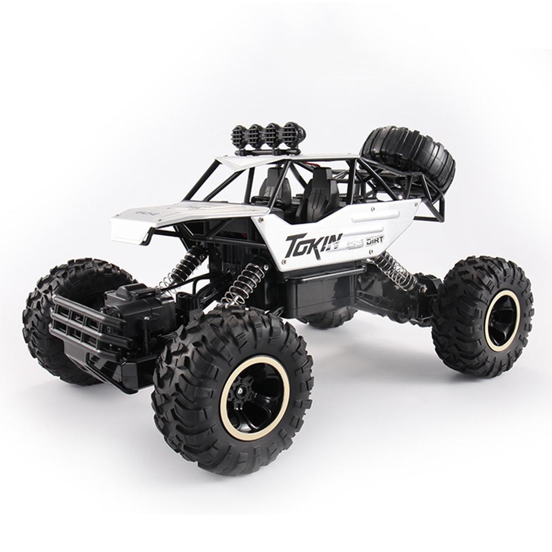 37Cm Remote Control Bigfoot Climbing Car 1 12 Alloy 4Wd Cross Country Toy Silver Remote Controlled Toys