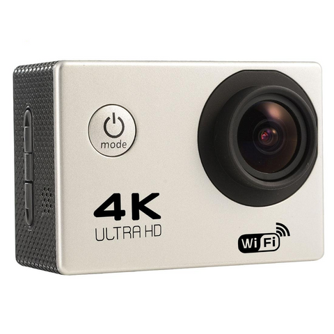 170 Degree Wide Angle Wifi Action Camera With Waterproof Case Supports 64Gb Micro Sd_Silver Digital Cameras