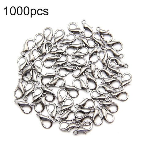 12Mm High Quality Alloy Lobster Claw For Diy Jewelry Silver Jewellery Cord & Wire