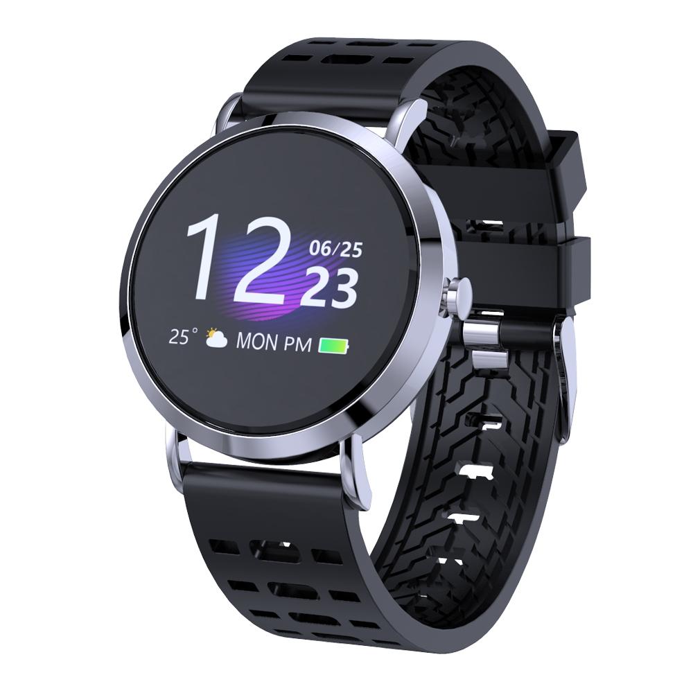 Tn Colour Screen Smart Bracelet Ip67 Waterproof Call Heart Rate Sleep Sedentary Reminder Silver Smart Watches