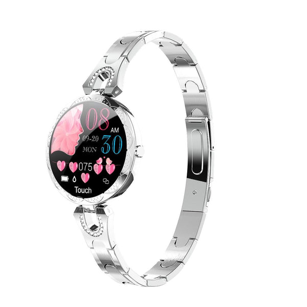 Waterproof Smart Bracelet With Lcd Screen And Heart Rate Monitor Silver Smart Watches