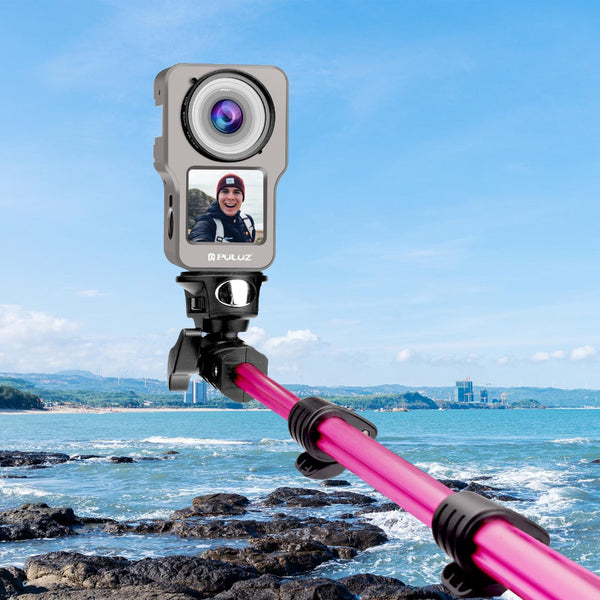 Aluminum Cage For Dji Action 2 Cnc Alloy_Gray Camera Cases Bags & Covers