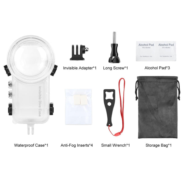Waterproof Dive Case For Insta360 X3 50M Depth Underwater Cases & Housings