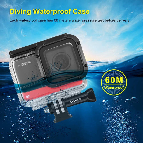 Waterproof Diving Case For Insta360 One R 4K Camera With 60M Depth Capability Underwater Cases & Housings