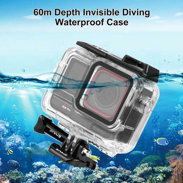 Insta360 Ace Pro Waterproof Housing With Base Adapter 60M Underwater Cases & Housings