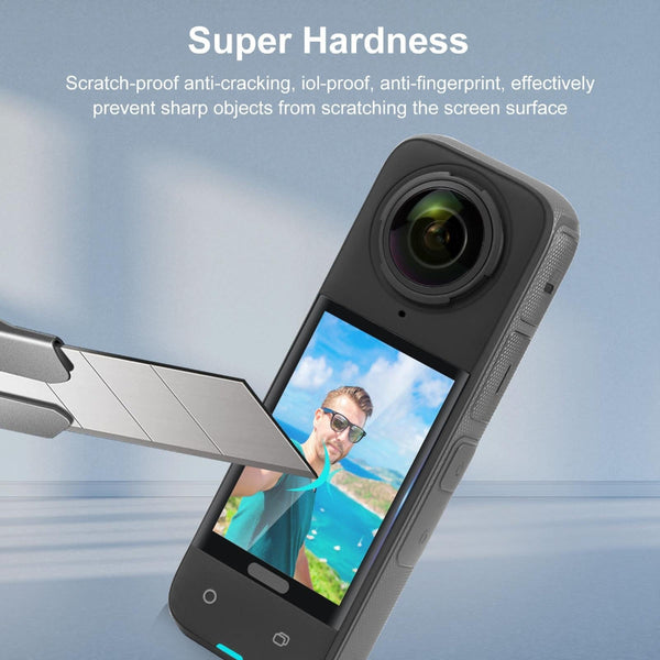 Curved Hd Tempered Glass Screen Protector For Insta360 X4 Audio And Video Accessories Camera Cases Bags & Covers