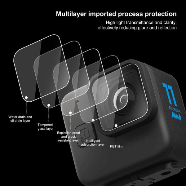 2 Pack Tempered Glass Lens Film For Gopro Hero11 Audio And Video Accessories Other Camera & Photo Accs