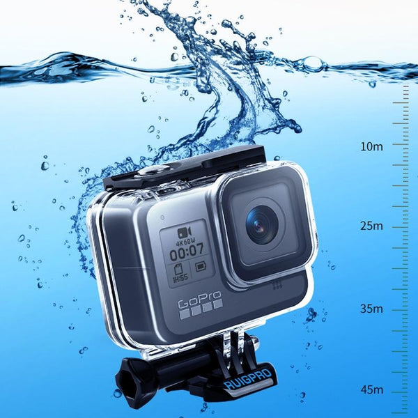 Waterproof Housing For Gopro Hero8 With Mount And Screw Audio Video Camera Cases Bags & Covers