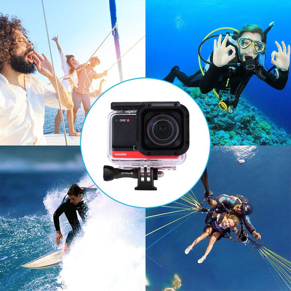 60M Waterproof Diving Case For Insta360 One R 1.0 Inch Edition Underwater Cases & Housings