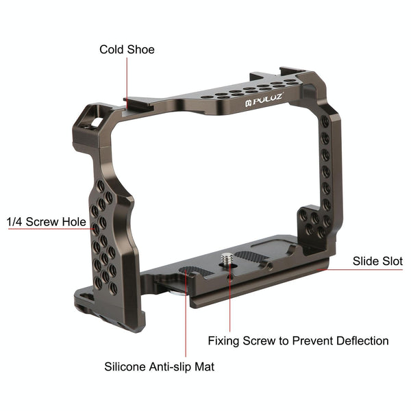 Sony A7 Iii / A7r Camera Cage Stabilizer Bronze No Handle Stabilizers