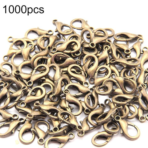 12Mm High Quality Alloy Lobster Claw For Diy Jewelry Bronze Jewellery Cord & Wire
