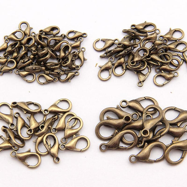 12Mm High Quality Alloy Lobster Claw For Diy Jewelry Bronze Jewellery Cord & Wire