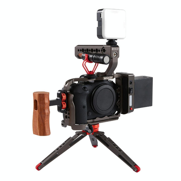 Canon Eos R5 R6 Video Camera Cage Stabilizer Handleless Bronze Audio And Stabilizers