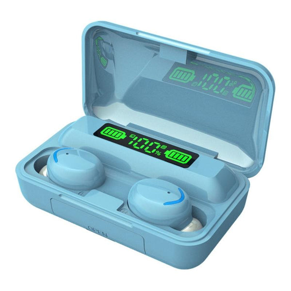 Macaron Bluetooth Earphones With Led Display And Noise Reduction Earbuds