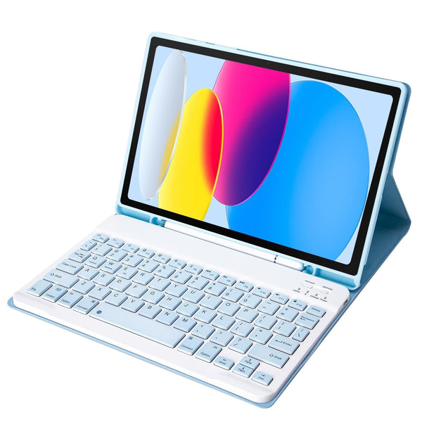 Parallel Deals Ultra Thin Bluetooth Keyboard Leather Tablet Case For Ipad 10.9 2022 With Pen Slot Laptop Cases & Bags