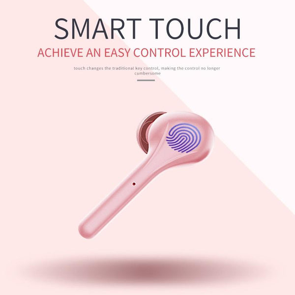 Wireless Stereo Sports Bluetooth Earphones With Charging Box K88 Tws White Earbuds