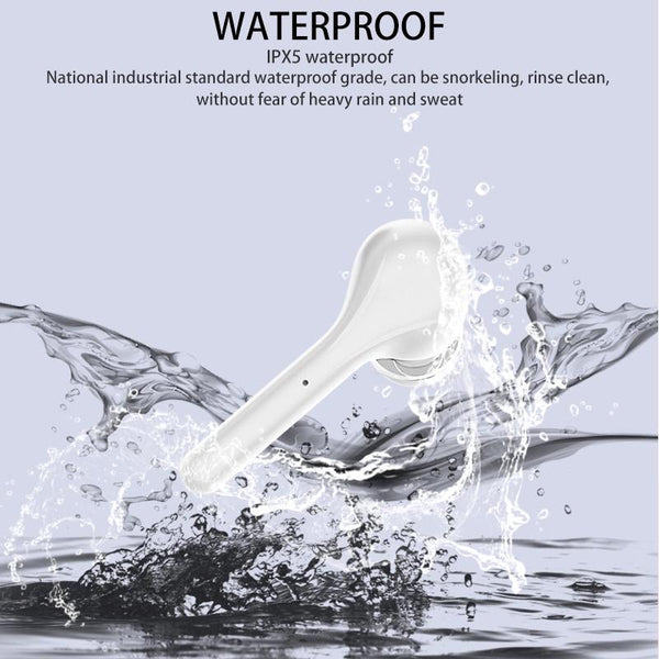 Wireless Stereo Sports Bluetooth Earphones With Charging Box K88 Tws White Earbuds