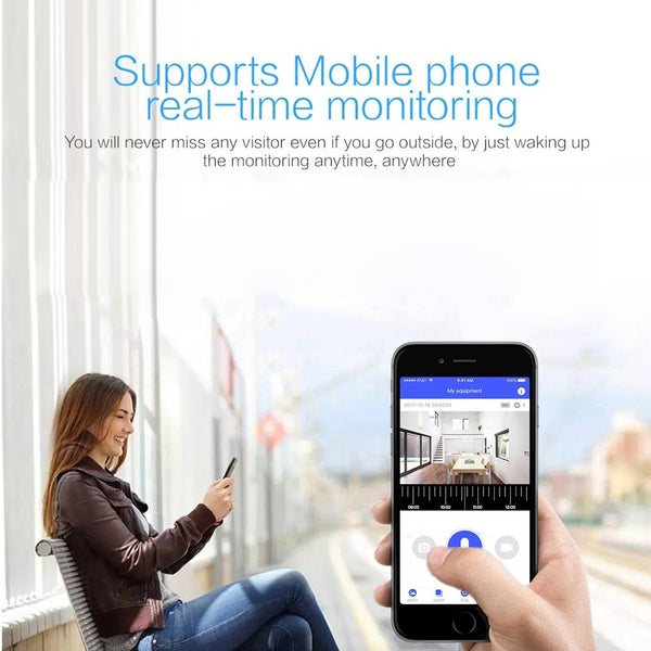 Waterproof Wifi Door Camera With Night Vision 1080P Security Cameras