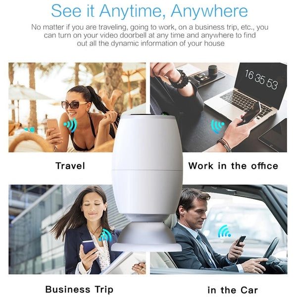 Waterproof Wifi Door Camera With Night Vision 1080P Security Cameras