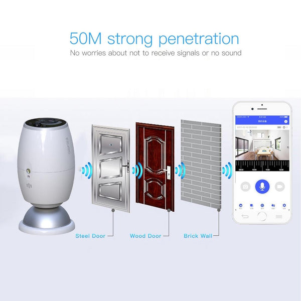 Waterproof Wifi Door Camera With Night Vision 1080P Security Cameras