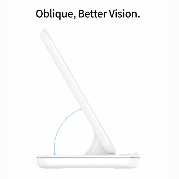 3 In 1 Magnetic Wireless Charger With Touch Ring Light White Chargers & Cradles