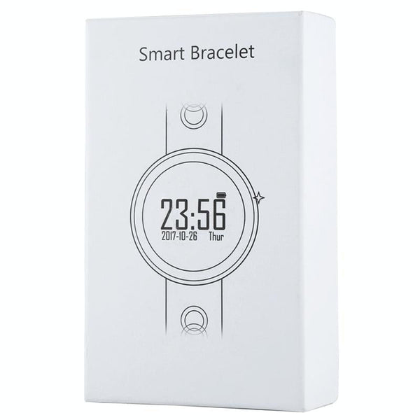 0.95" Hd Oled Bluetooth Smart Bracelet Ip68 Waterproof Heart Sleep Tracker White Activity Trackers