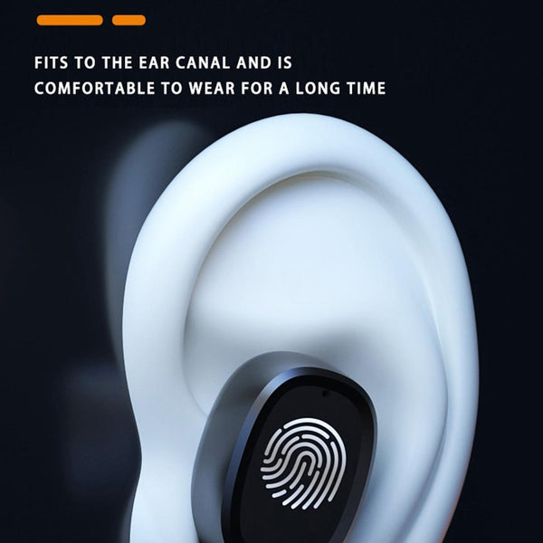 Wireless Bluetooth 5.0 With Touch Display & Charging Case White Earbuds