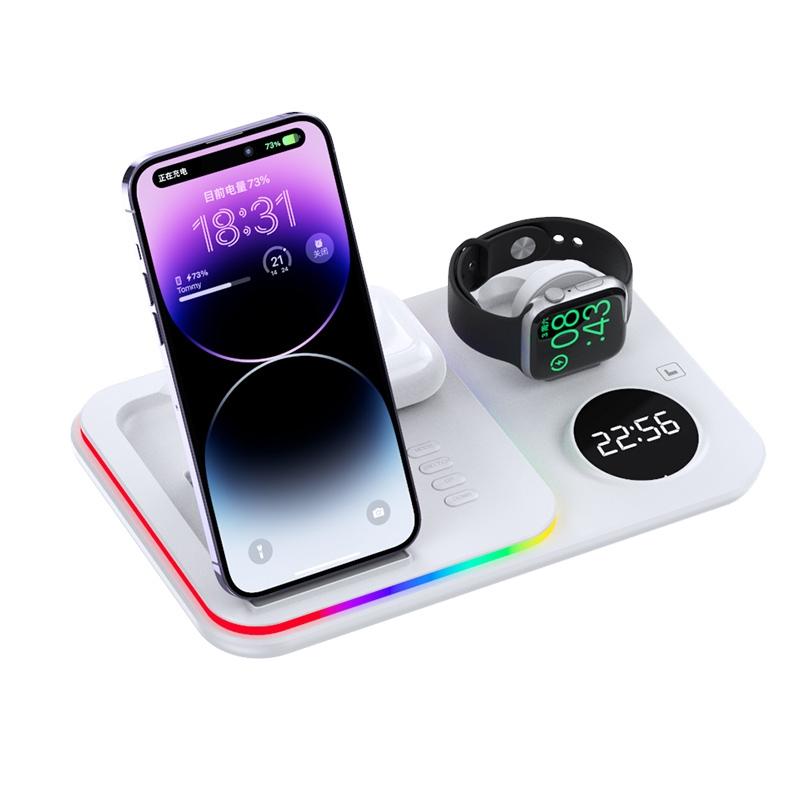 30W Wireless Charger Multifunctional White Chargers & Cradles