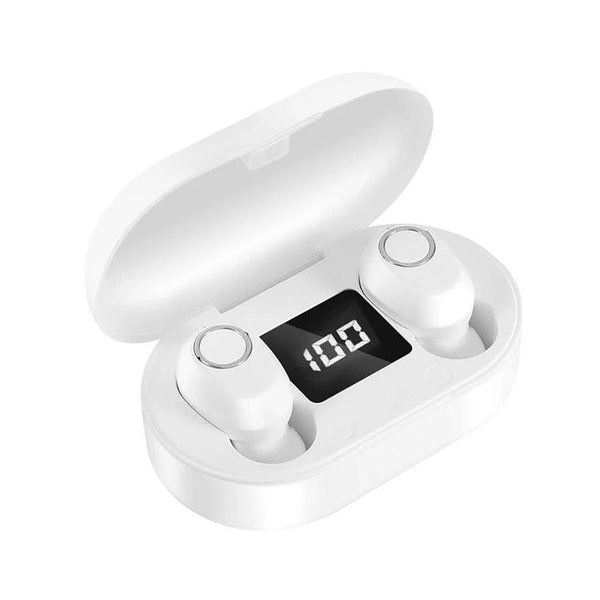 Wireless Touch Bluetooth Headset With Smart Magnetic Charging Dt 13 White Headsets