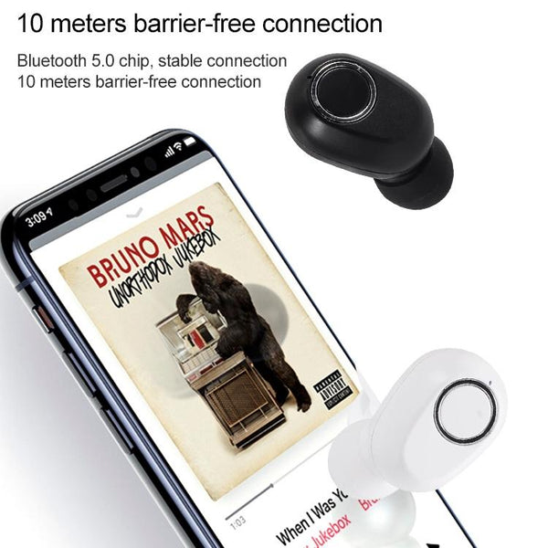 Wireless Touch Bluetooth Headset With Smart Magnetic Charging Dt 13 White Headsets